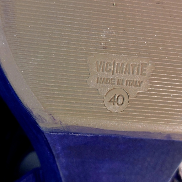 Vic Matié multi ankle strap mid-heel sandals, EU40, wide fit, EUC custom dyed - Picture 9 of 12